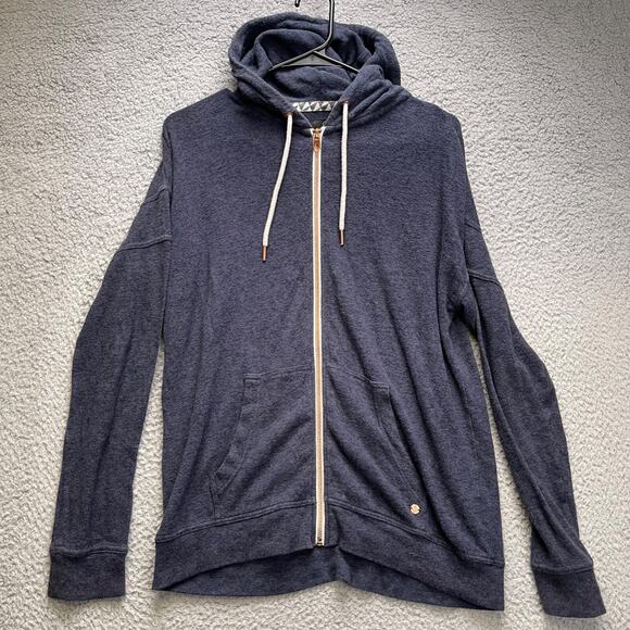 Volcom Jacket Womens Small Blue Full Zip Hoodie Surfer Skater - Picture 1 of 10